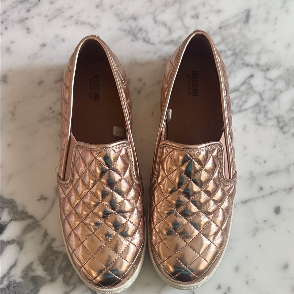 Mossimo Supply Co. Women's Metallic Quilted Slip-On Sneakers